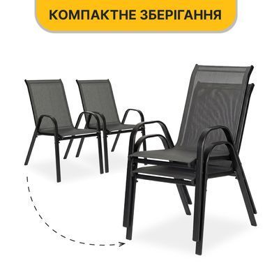 Комплект садовой мебели LEOBRO Comfort (диван, 2 кресла, столик) с подвесным зонтиком &mdash; серый 22500131 фото