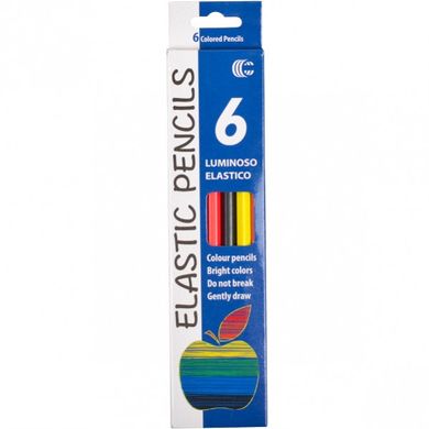 Дитячі олівці для малювання CR755-6 Luminoso elastico "С", 6 кольорів 21302137 фото